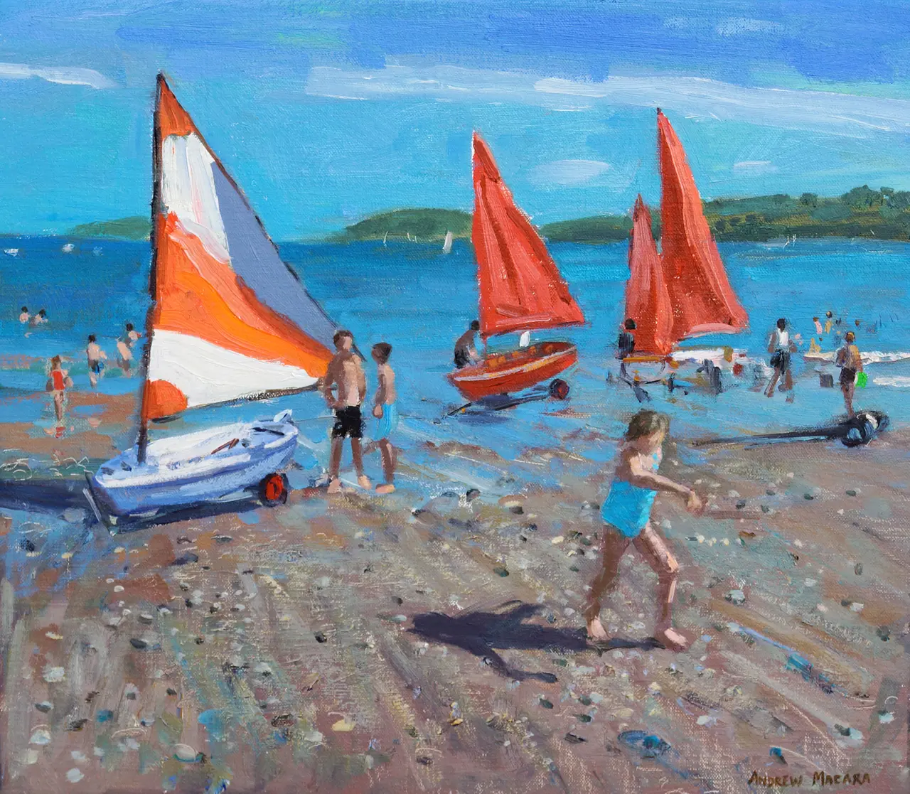 Andrew Macara - red and white sails